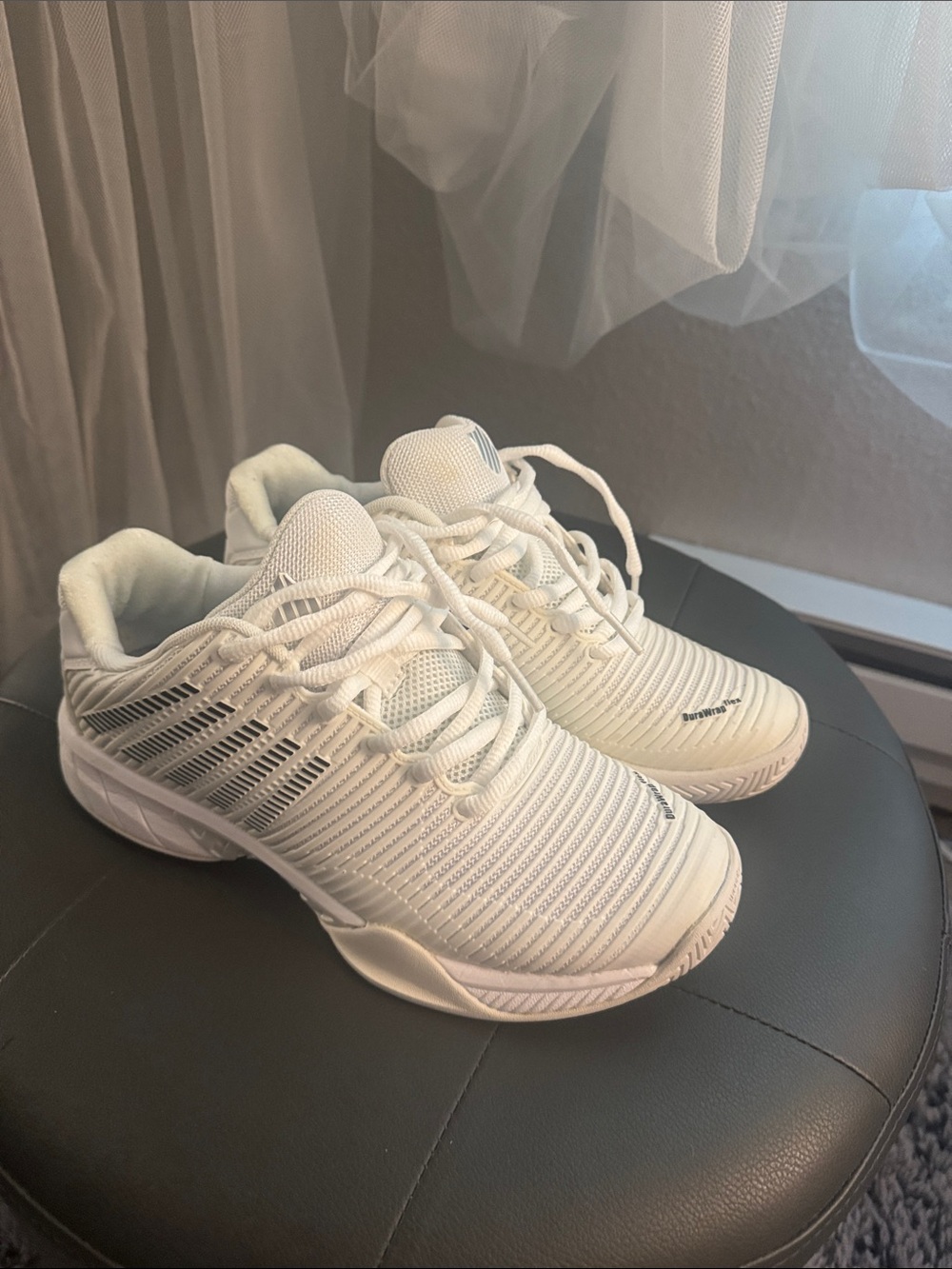 adidas Dura Wrap Dlex White Athletic Shoes